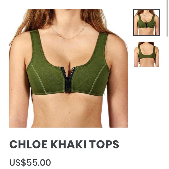 Hoaka swimwear Chloe khaki set - Picture 4 of 6